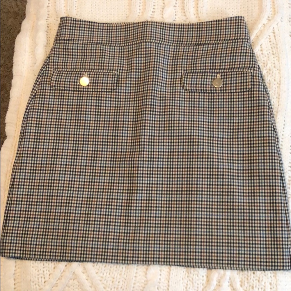 Loft plaid skirt